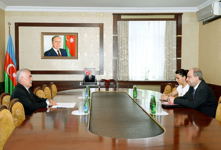 Rencontre du président de l’Assemblée suprême de la République autonome du Nakhtchivan avec l’ambassadeur belge