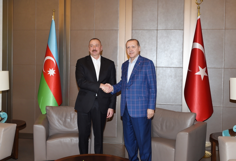 President Ilham Aliyev, President Recep Tayyip Erdogan held a meeting and dined together VIDEO