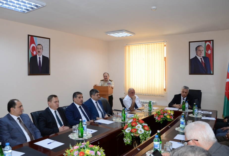 Səbail rayonunda ordudan yeni tərxis olunmuş gənclərlə görüş keçirilib
