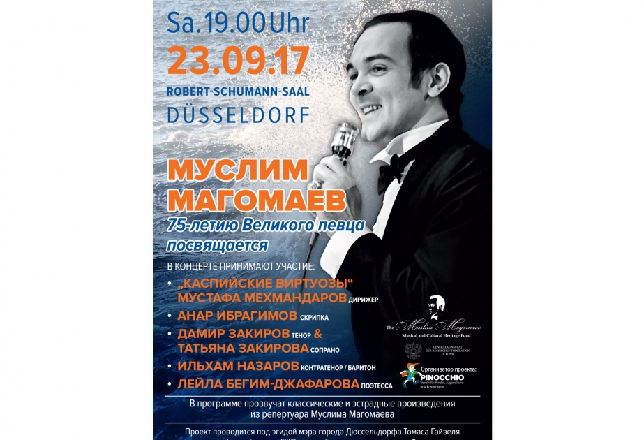 Dusseldorf to host concert commemorating Muslim Magomayev