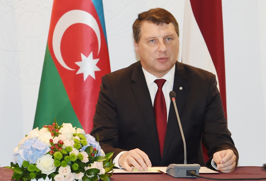 Prezident Raymonds Veyonis: Azərbaycan Latviyanın mühüm tərəfdaşıdır