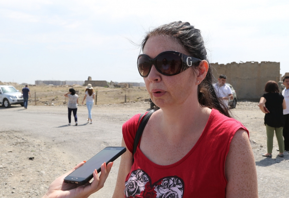 Well-known policy analyst Amanda Paul visits Azerbaijan's side of the frontline
