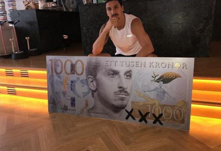 İsveçdə Zlatan İbrahimoviçin portreti olan suvenir əsginas hazırlanıb