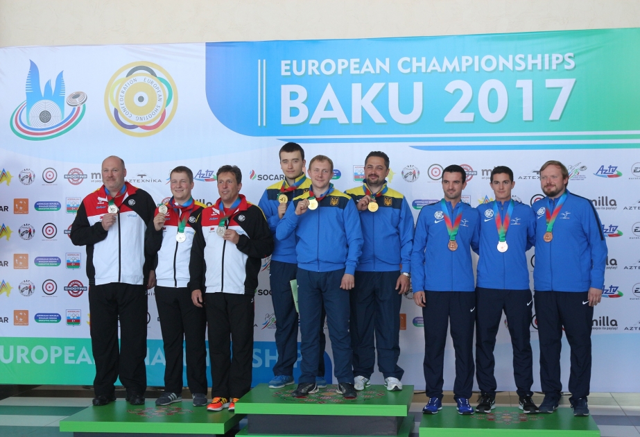 L’équipe d’Ukraine décroche la médaille d’or du tir au pistolet 25m