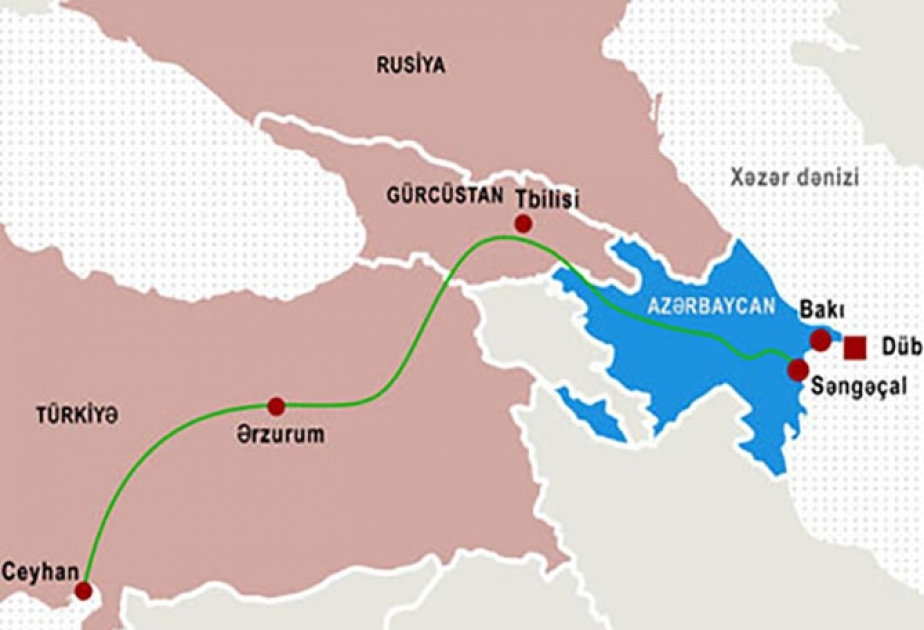 نقل نحو 15.5 مليون طن من النفط الأذربيجاني عبر باكو – تبيليسي – جيهان خلال العام الجاري