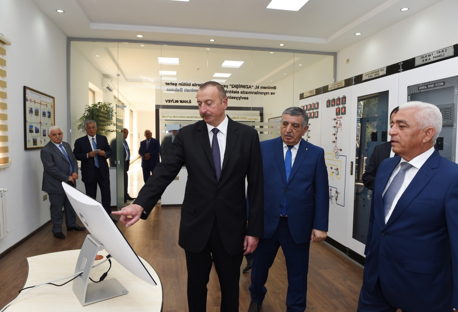 President Ilham Aliyev launched Bahmatli electrical substation in Zagatala VIDEO