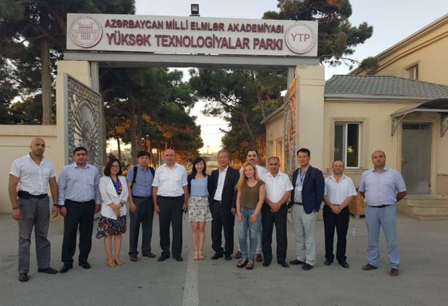 Сотрудники Института научно-технической политики Кореи побывали в Парке высоких технологий Академии наук Азербайджана