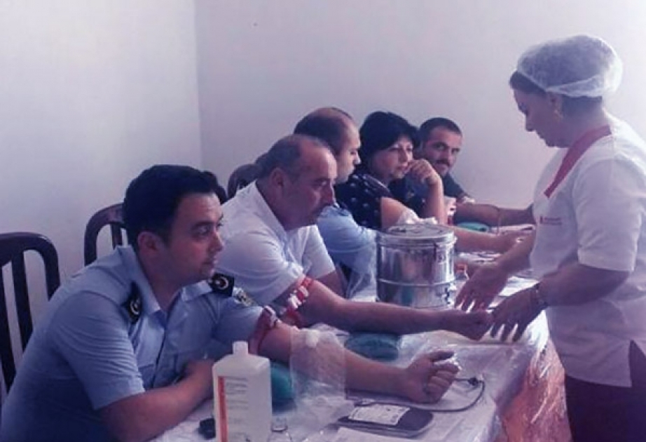 Göyçayda qanvermə aksiyasında 115 nəfər könüllü iştirak edib