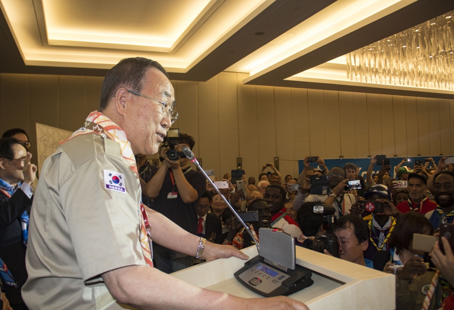 Ban Ki-moon: Pfadfinder aus der ganzen Welt werden über Aserbaidschans Bemühungen zum Wohl der Menschheit erfahren