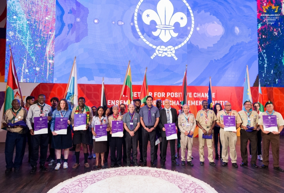 Nine new WOSM members get their certificates and flags