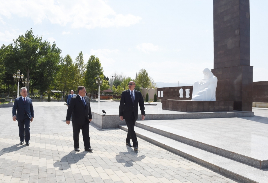 Präsident Ilham Aliyev besucht Park “Galaba” in Göygöl VIDEO