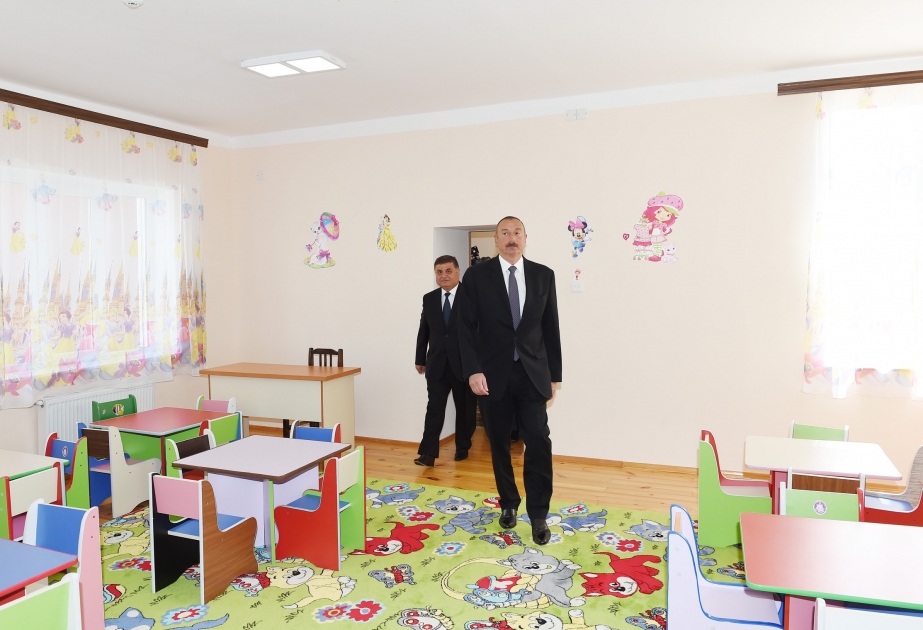 重建后的盖戈里区4号托儿所-幼儿园举行揭牌仪式