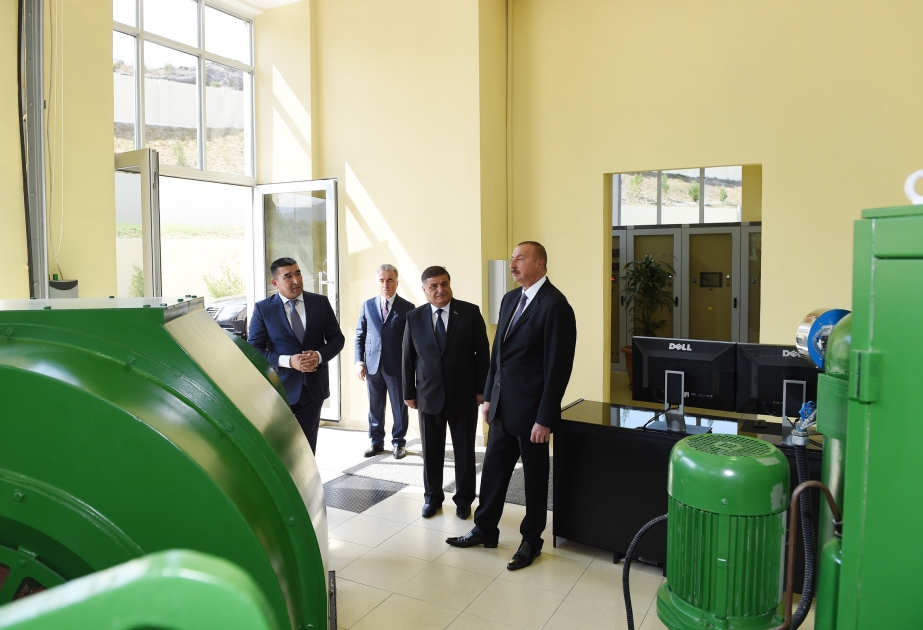 President Ilham Aliyev launched Chichakli Hydroelectric Power Station after major overhaul VIDEO