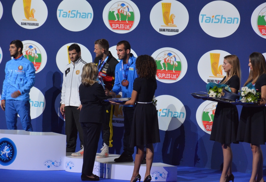 Azerbaijan’s Mursaliyev earns world wrestling bronze in Paris