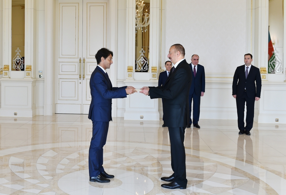 President Ilham Aliyev received credentials of incoming Italian ambassador VIDEO