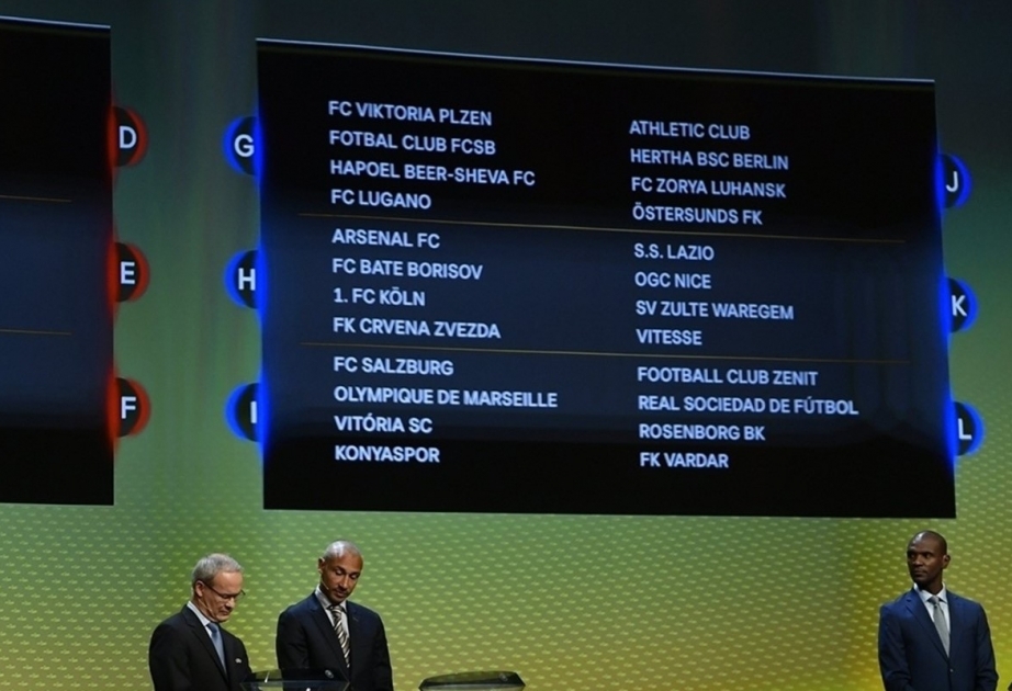 UEFA Avropa Liqasının qrup mərhələsinin püşkü atılıb