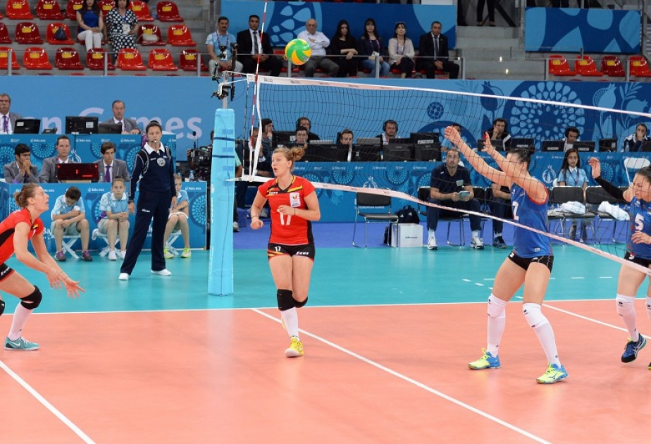 Azerbaijani female volleyball players draw with Croatia in friendly
