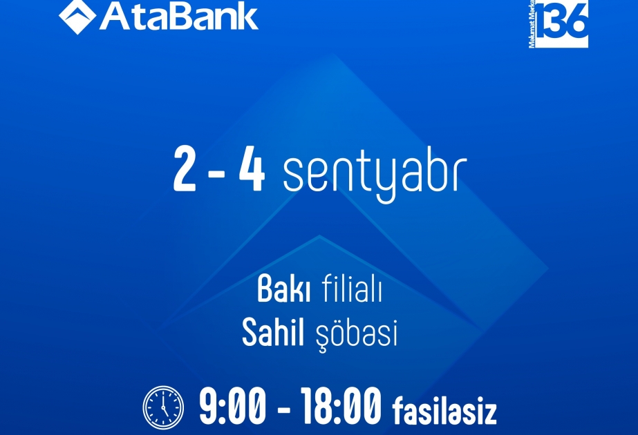 AtaBank OJSC to serve customers on Eid al-Adha holidays