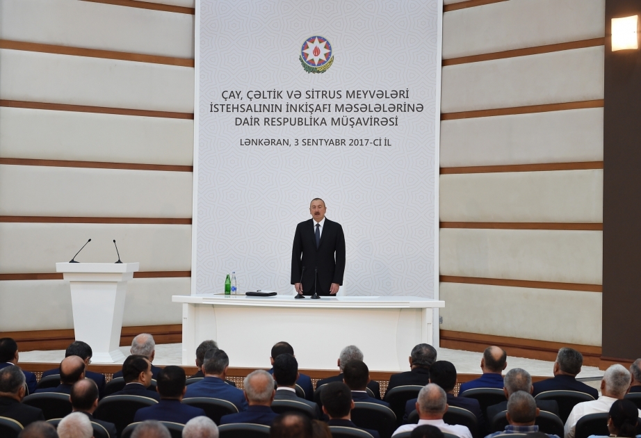 Réunion consacrée à l’augmentation de la production du thé, du riz et des agrumes à Lankaran sous la présidence du président Ilham Aliyev mis à jour  mis à jour