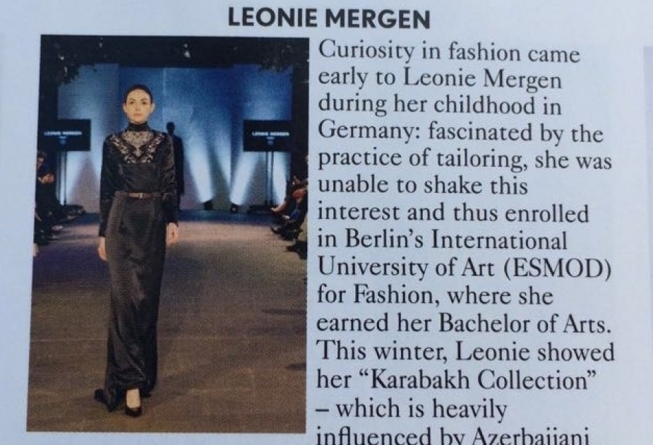 Karabakh-Collection designer Leonie Mergen featured in British Vogue