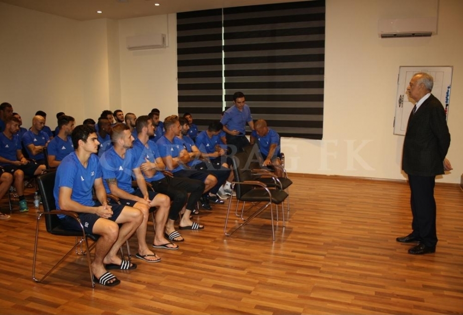 “Qarabağ” futbol klubunun prezidenti komandanın düşərgəsində olub