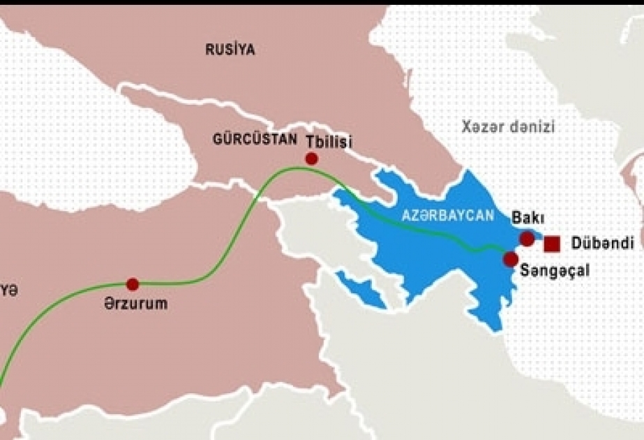 截至目前巴库 - 第比利斯 - 杰伊汉石油管道已运输阿塞拜疆石油近3.4亿吨