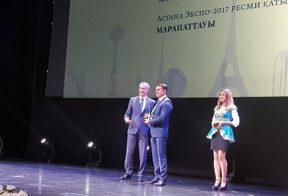 Azerbaijan`s booth at EXPO 2017 Astana awarded silver medal