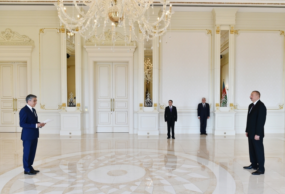President Ilham Aliyev received credentials of incoming Tajik ambassador VIDEO