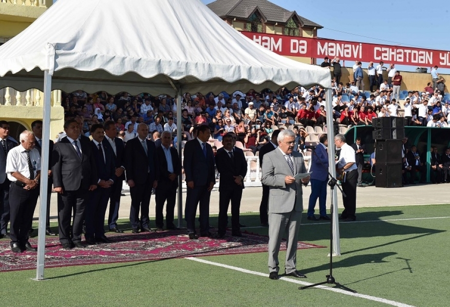 Neft, qaz və kimya sənayesi işçilərinin XXV Spartakiadasının açılış mərasimi olub