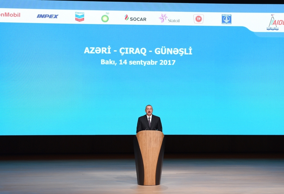 Cérémonie de signature d’un nouvel accord sur les gisements «Azéri», «Tchirag» et «Gunachli» VIDEO