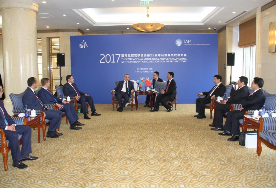 Chinese Prosecutor General notes necessity of enhancing cooperation with Azerbaijani law-enforcement authorities