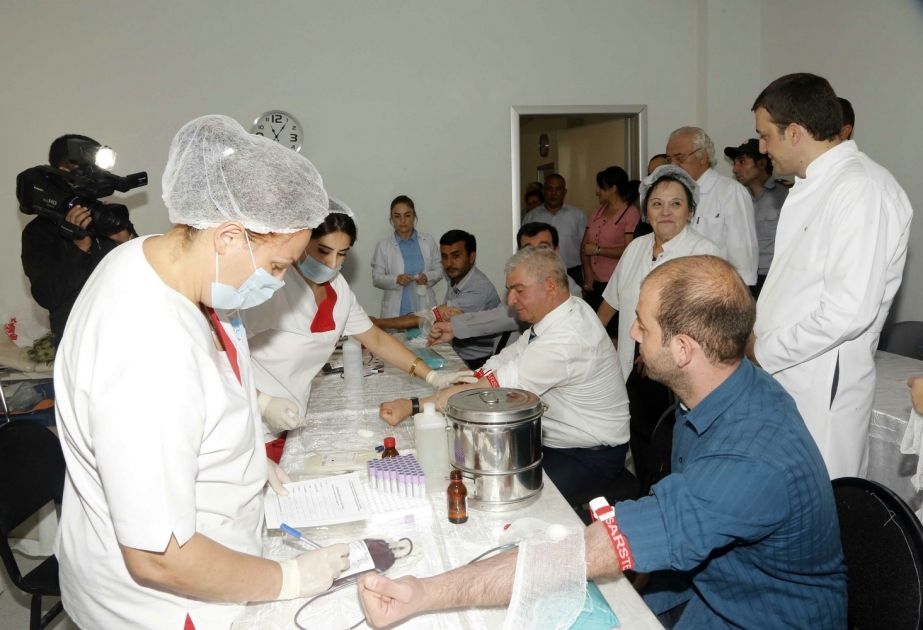 Xeyriyyə aksiyasında 150 ağcabədili könüllü qan verib