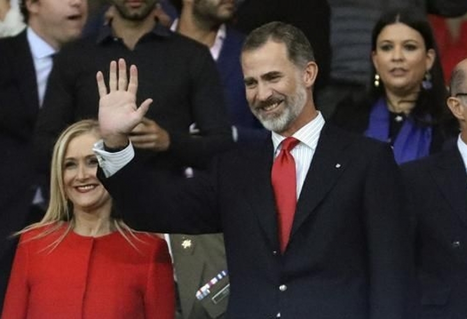 “Atletiko Madrid” klubunun yeni stadionunda keçirdiyi ilk oyununu İspaniya kralı VI Felipe də izləyib