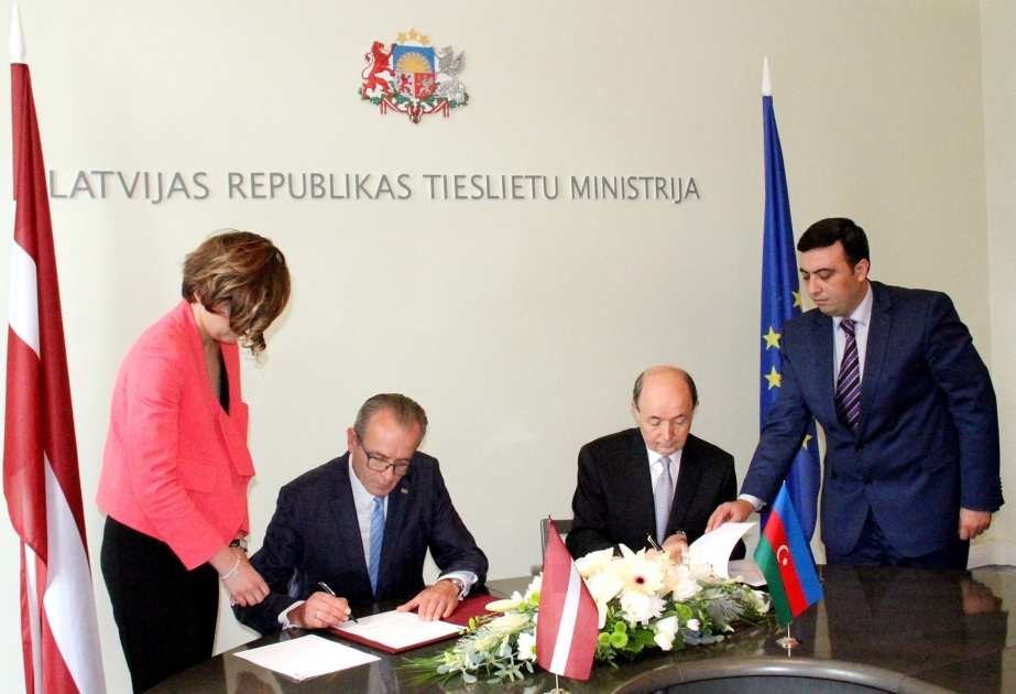 Zwischen Justizministerien von Aserbaidschan und Lettland Memorandum über Zusammenarbeit unterzeichnet