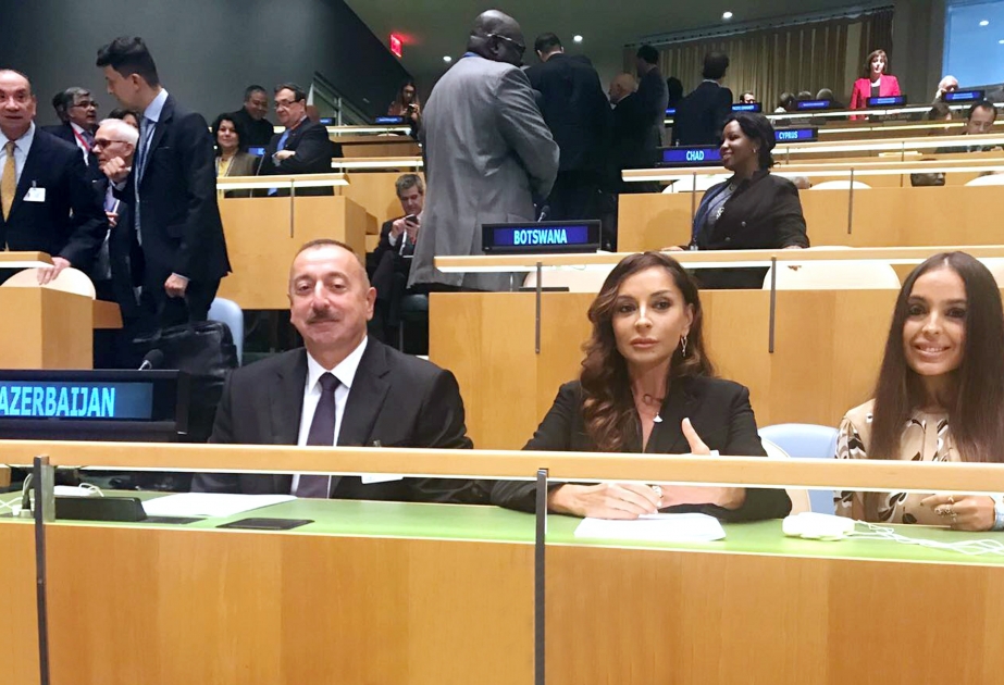 Президент Ильхам Алиев принял участие в открытии общих обсуждений в штаб-квартире ООН ВИДЕО