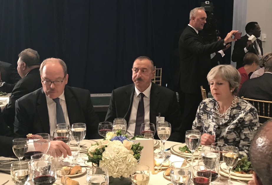 Le président Ilham Aliyev a assisté au dîner d'Etat officiel au siège de l'ONU