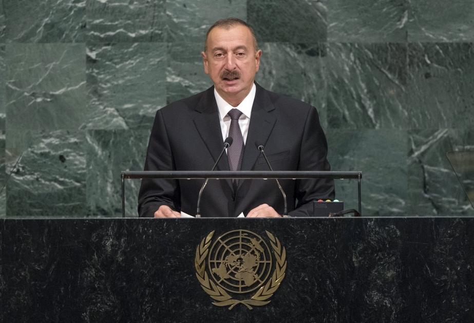 President Ilham Aliyev addressed opening of 72nd Session of UN General Assembly VIDEO