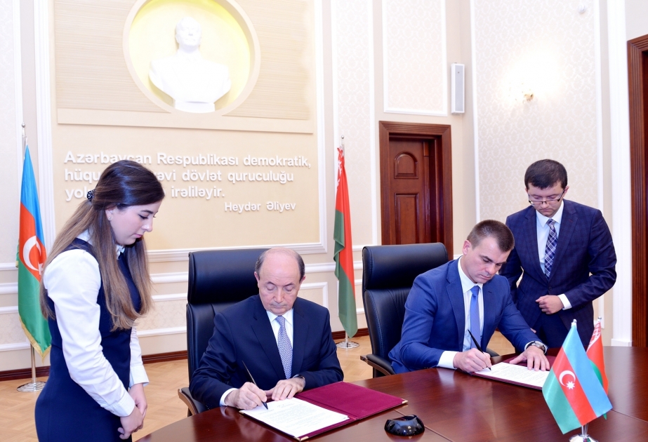 Подписано новое Соглашение о сотрудничестве между министерствами юстиции Азербайджана и Беларуси
