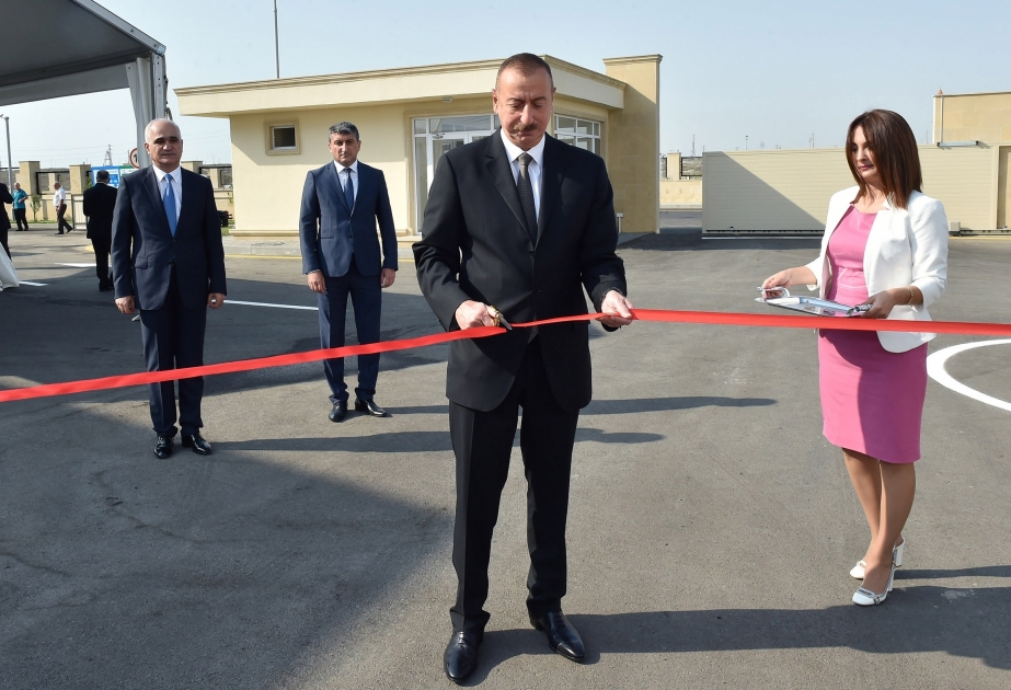 President Ilham Aliyev attended opening of Balakhani Industrial Park VIDEO