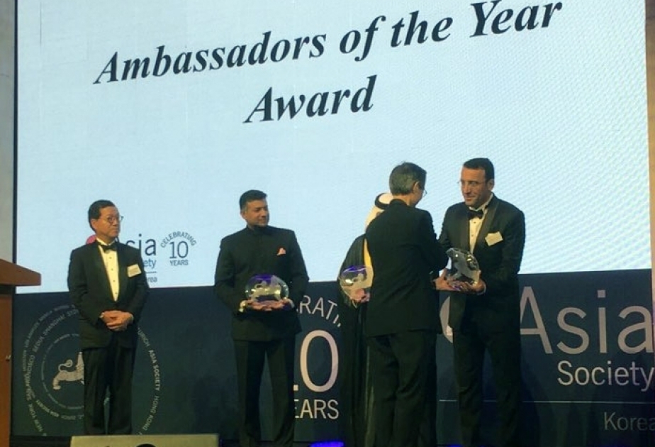 Azerbaijani ambassador to Korea receives Ambassador of the Year award