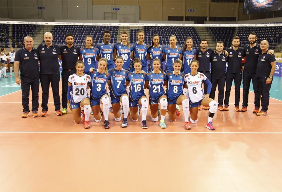 İtaliya yığması Gürcüstan voleybolçuları üzərində 3:0 hesablı qələbə qazanıb