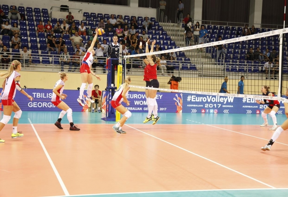 Volleyball-EM 2017 der Frauen: Belarus besiegt Kroatien