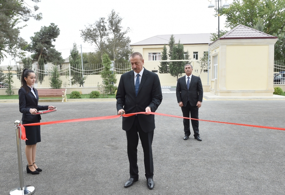 President Ilham Aliyev inaugurated new building of Salyan city secondary school No 2 VIDEO