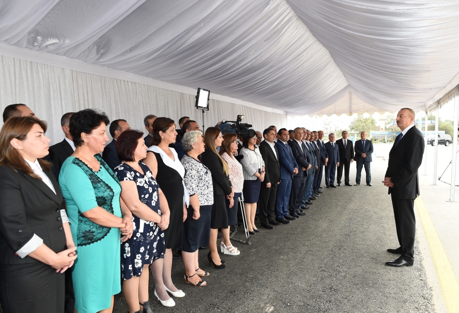 Autostraße Chukhanli-Ganjali-Piratman-Parcha Khalaj-Seyidan zur Nutzung übergeben VIDEO