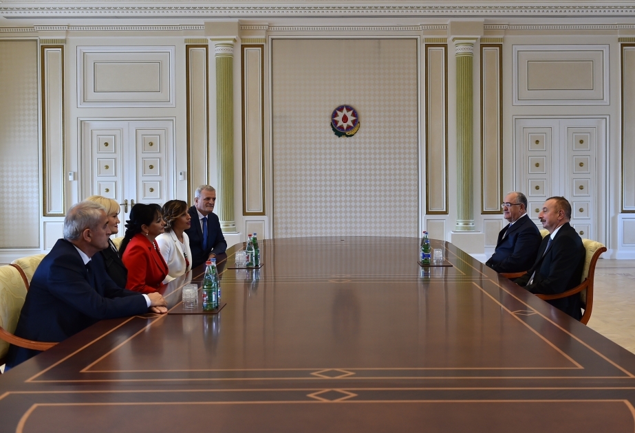 President Ilham Aliyev received delegation led by president of Supreme Court of Montenegro VIDEO