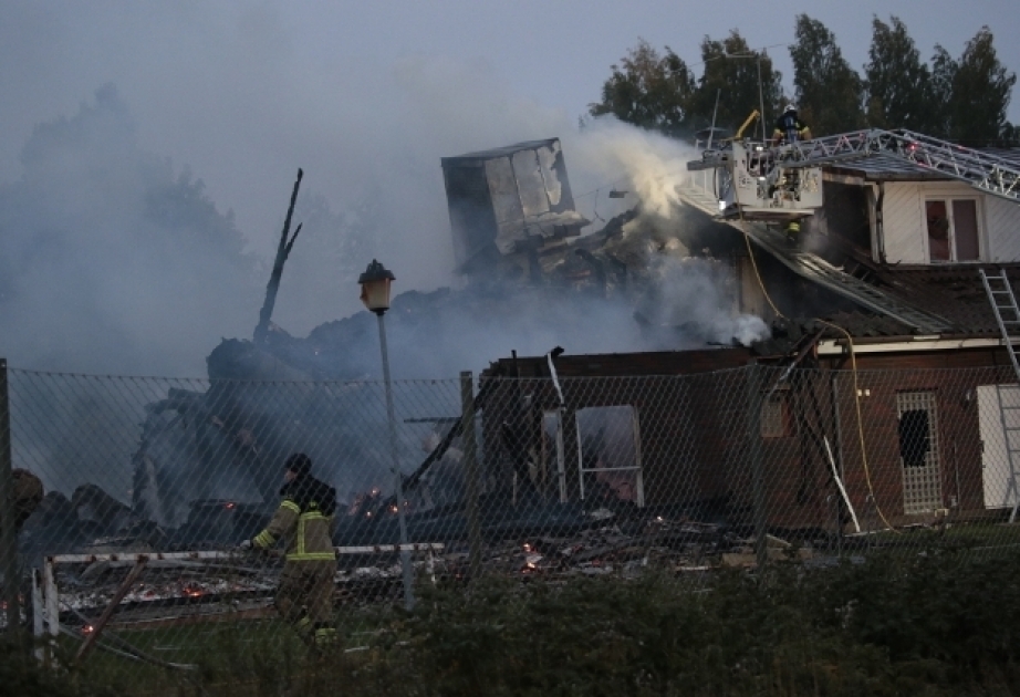 Mosque in Sweden completely destroyed in suspected arson attack