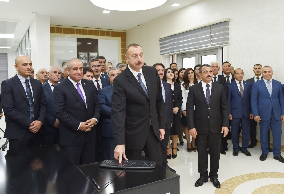 Prezident İlham Əliyev Qobustan şəhərinə içməli suyun verilməsi mərasimində iştirak edib YENİLƏNİB VİDEO