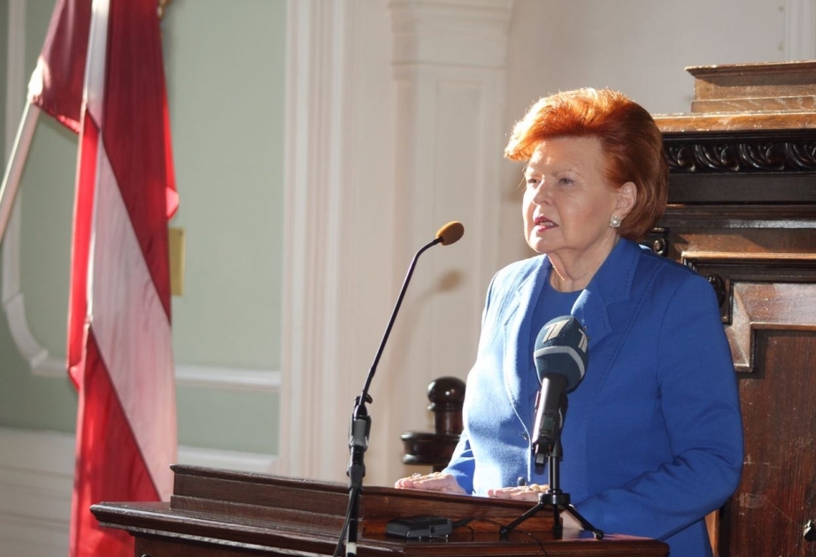 Nizami Gəncəvi Beynəlxalq Mərkəzinin həmsədrləri Latviya Universitetində mühazirə oxuyublar