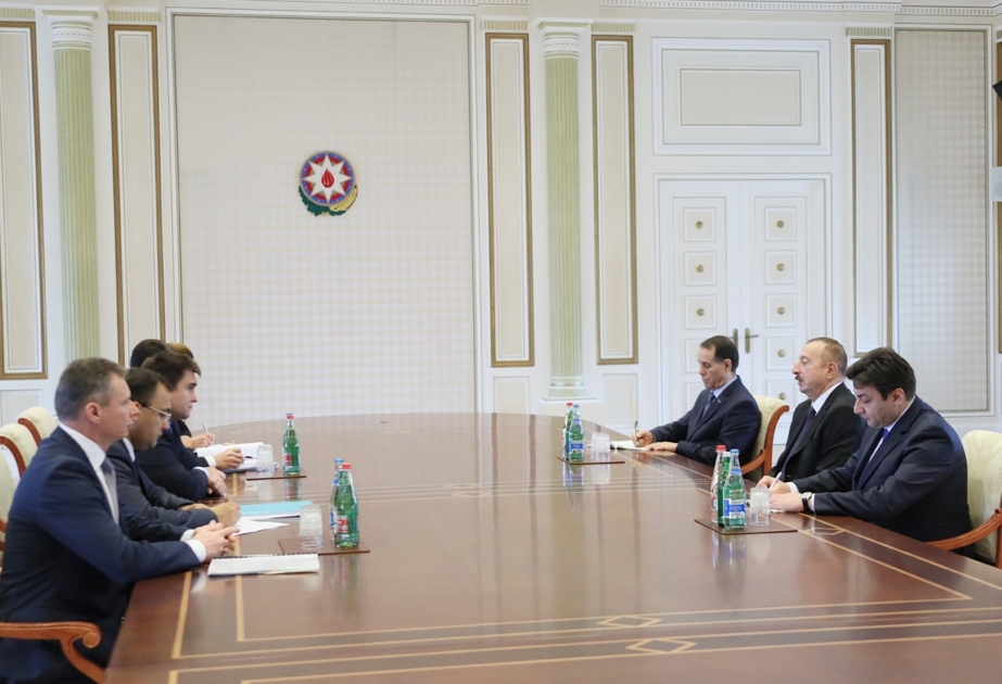 President Ilham Aliyev received delegation led by Ukrainian FM VIDEO