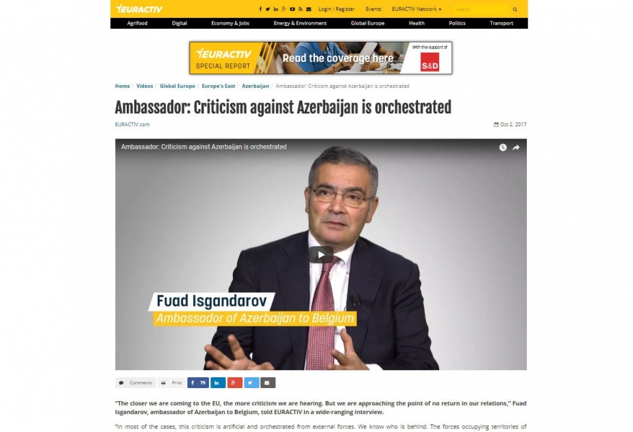 Həm Avropa, həm Azərbaycan bir-biri ilə daha güclü əlaqələrin tərəfdarıdır
